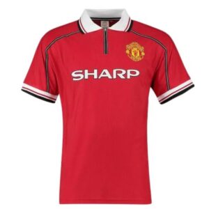 manchester united 1998/1999 retro home jersey